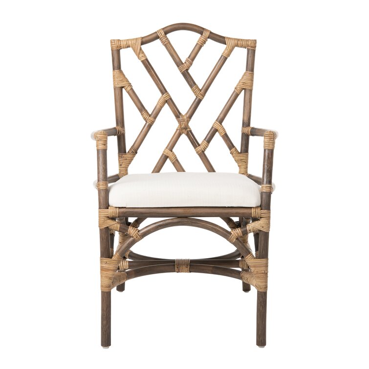 Cross back cheap rattan dining chairs